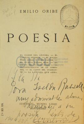 Poesia de Emilio Oribe